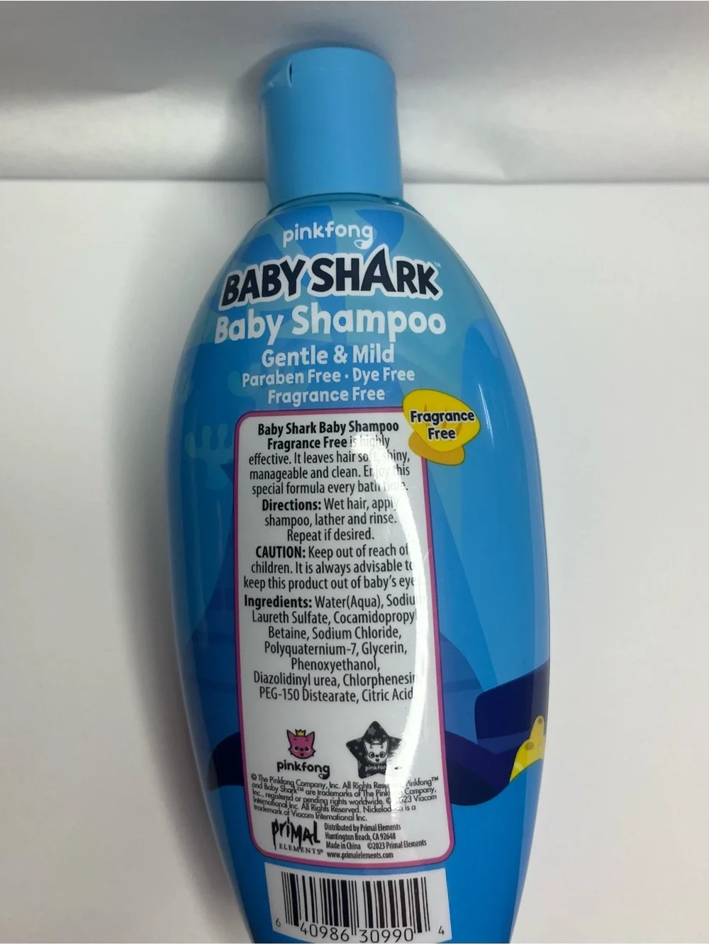 Nickelodeon Baby Shark Baby Wash - Blue & White